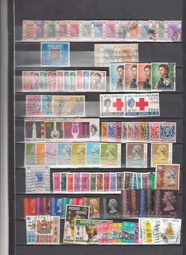 Francobolli usati hong kong - francobolli,